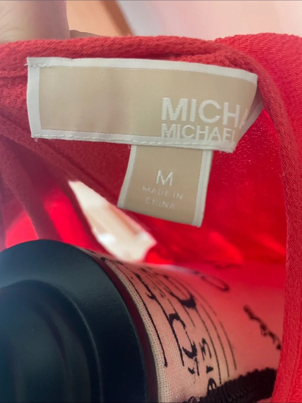 Michael Kors coral Sleeveless Peplum Tank
